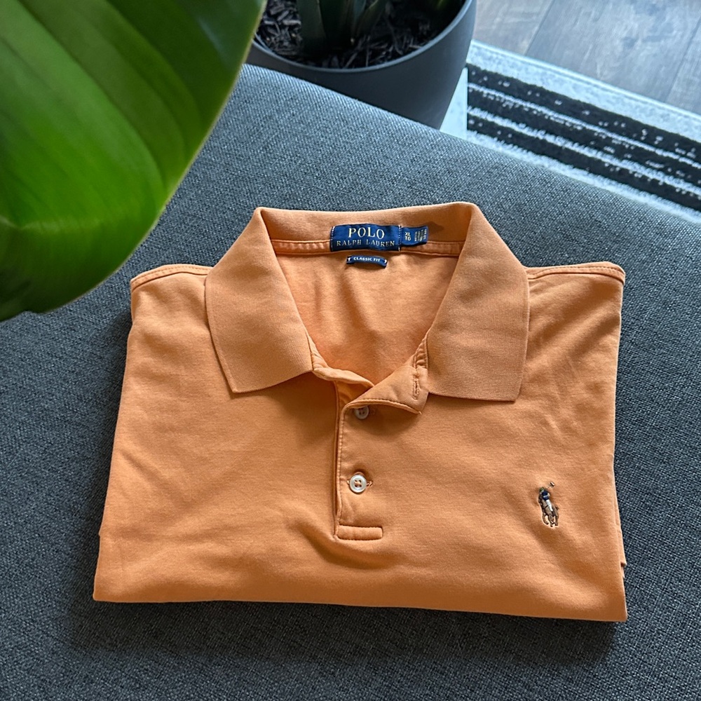 Polo by Ralph Lauren Classic Fit Orange Polo Shirt